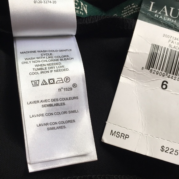 NWT Lauren Ralph Lauren Black One Shoulder Jumpsuit - Picture 16 of 16